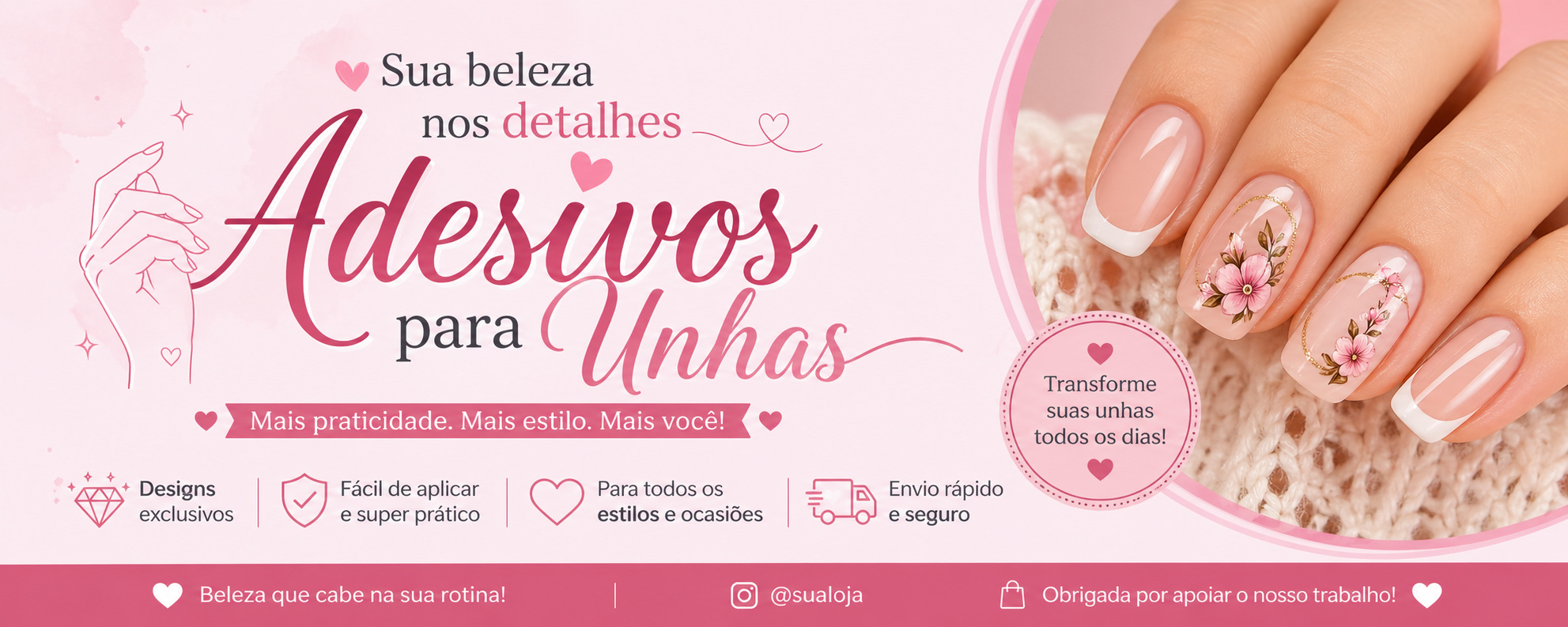 M&A adesivos para unhas