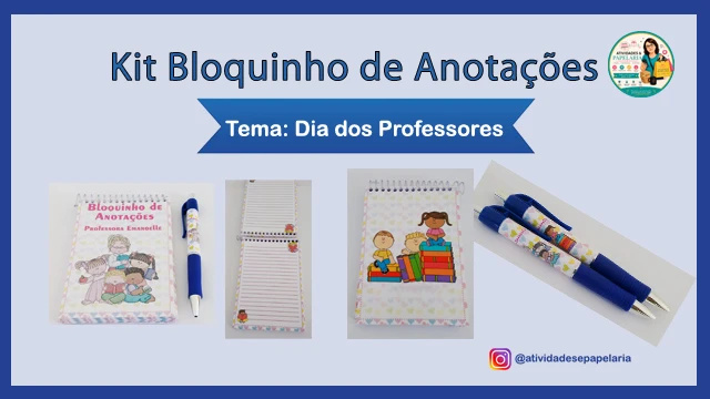 🎀 KIT BLOQUINHO DE ANOTAÇÃO