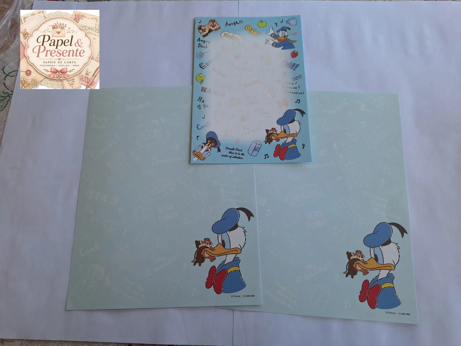 02 Papel de carta antigo – Disney Pato Donald