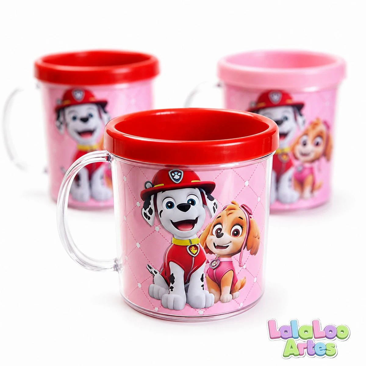 10 Caneca Patrulha Canina Skye e Marshall