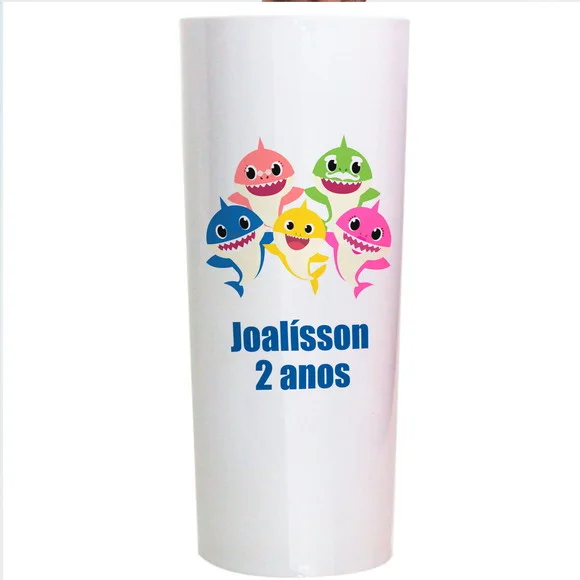 Copos Long Drink Baby Shark Personalizados