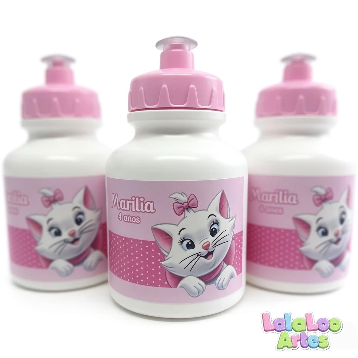 10 Garrafinha Gatinha Marie Personalizada