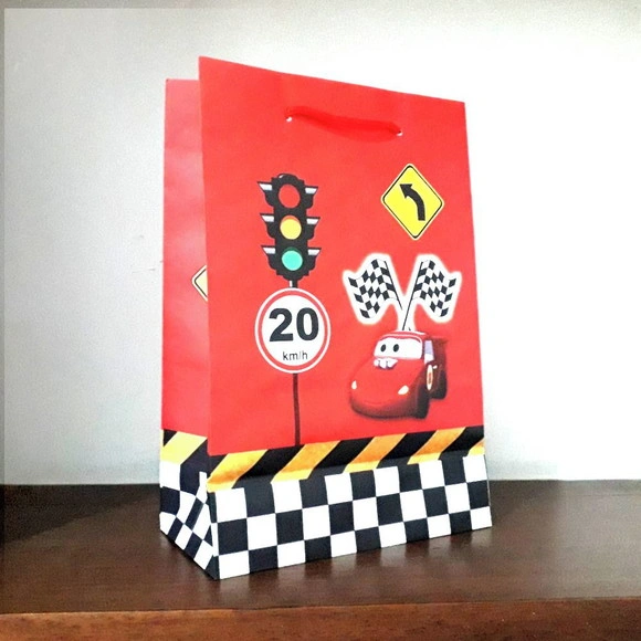 10 Sacolinha Carros para Lembrancinha de Aniversário