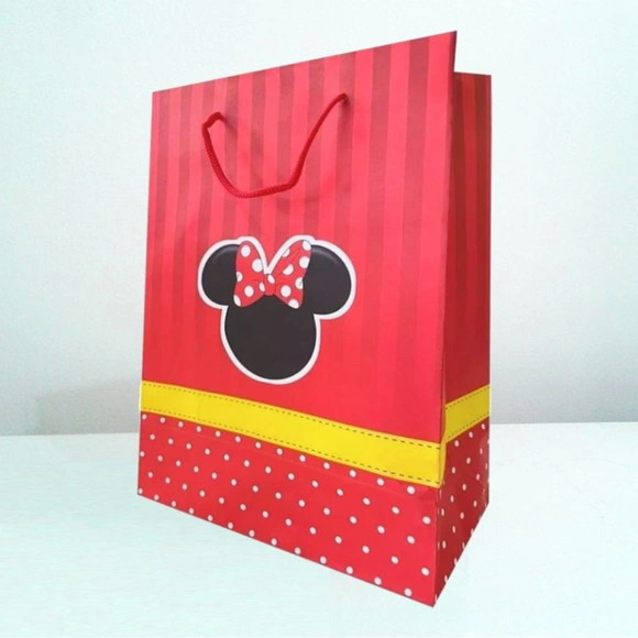 10 Sacolinha Minnie Vermelha para Lembrancinha Aniversário