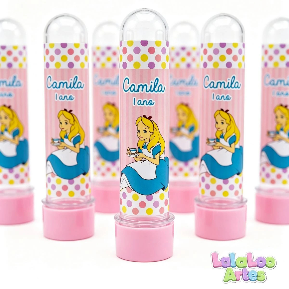 20 Tubete Alice No País Das Maravilhas Personalizado