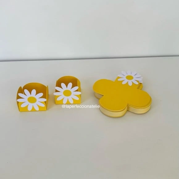 100 Forminhas Personalizadas Margaridas