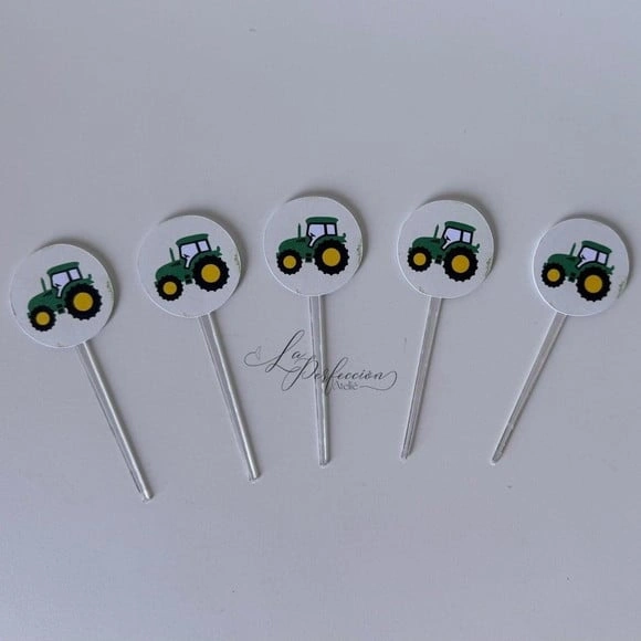 100 Toppers para Docinho Trator
