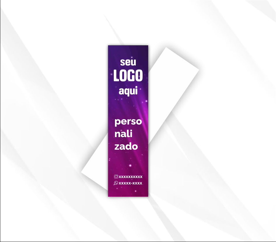 100 un. Marca Página Personalizado