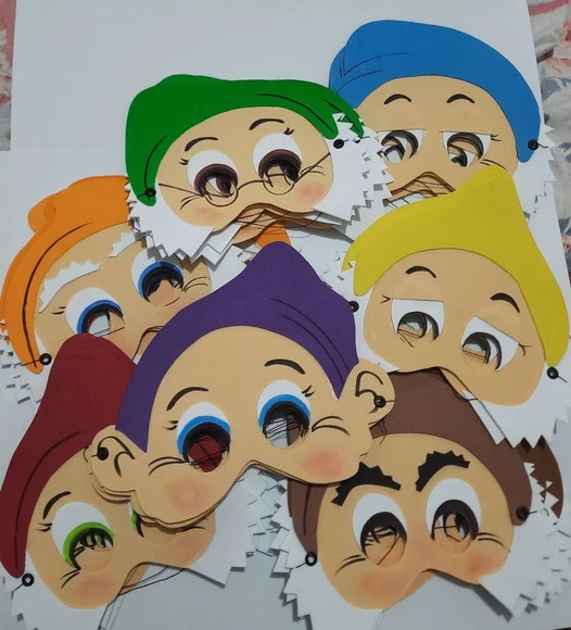 Máscaras dos 7 Anões