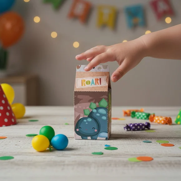 15 Caixas Milk Dinobaby Dinossauro Lembrancinha Desmontada