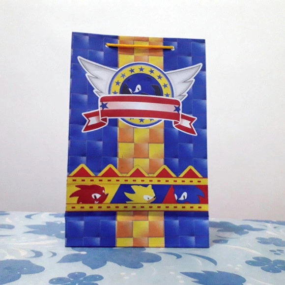 15 Sacolinha Sonic para Lembrancinhas de Aniversário