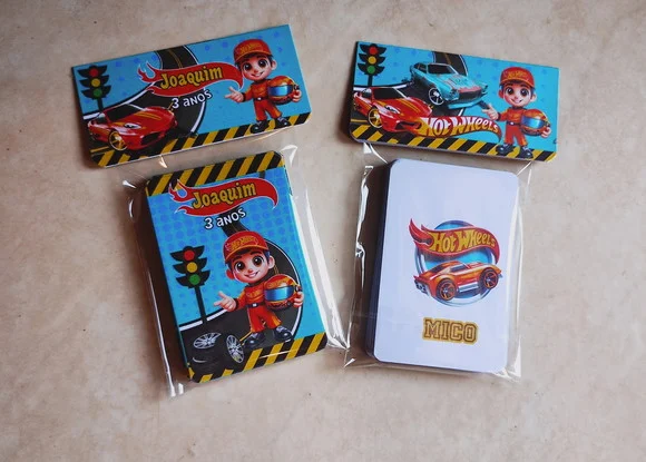 Jogos da Memória G Personalizado Hot Wheels 23 Cartas