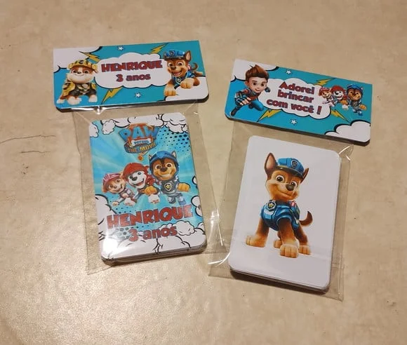 Jogo da Memória Personalizado Patrulha Canina 23 Cartas