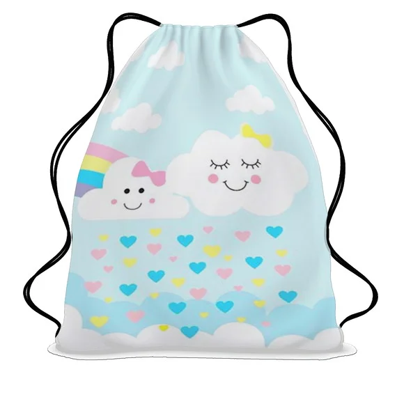 20 Mochila Saco Mochilinha Chuva de Amo Personalizada