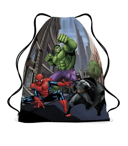 20 Mochila Sacochila Mochilinha Vingadores Heróis