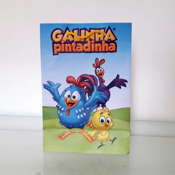 20 Sacolinha Galinha Pintadinha para Lembrancinha