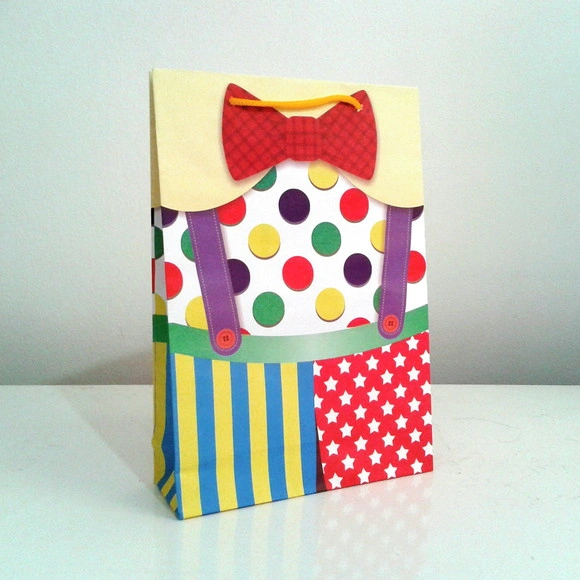 20 Sacolinha de Papel Circo Para Lembrancinha