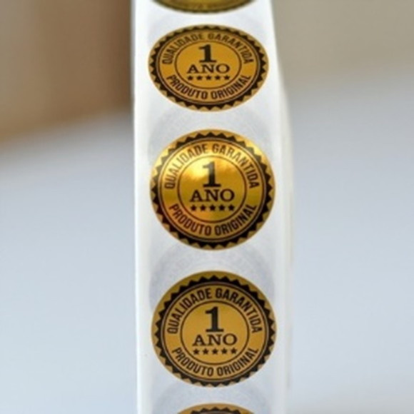 2000 Adesivos Metalizados 2x2cm Personalizado