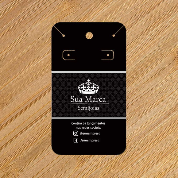 2000 Tags Personalizadas Cartelas para Brincos e Colar