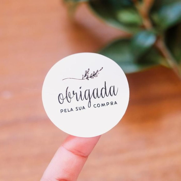2000 un. Adesivo Personalizado Etiqueta 4x4cm