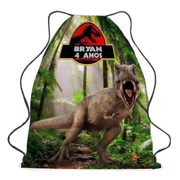 25 Bolsinha Sacochila Mochila Jurassic Pak - Dinossauros