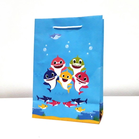 25 Sacolinha Baby Shark para Lembrancinha de Festa