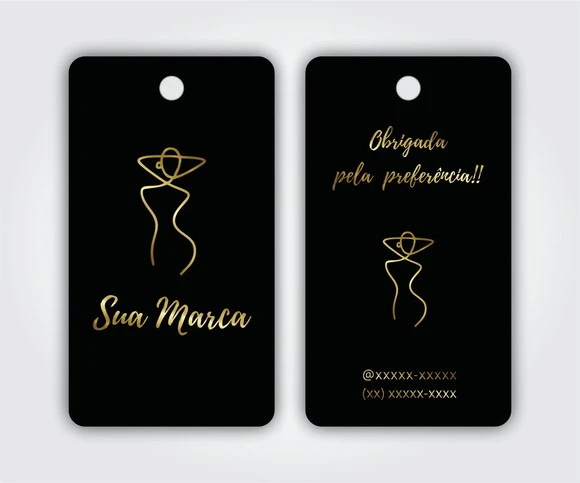 250 Tags Personalizadas Bordas Arredondadas