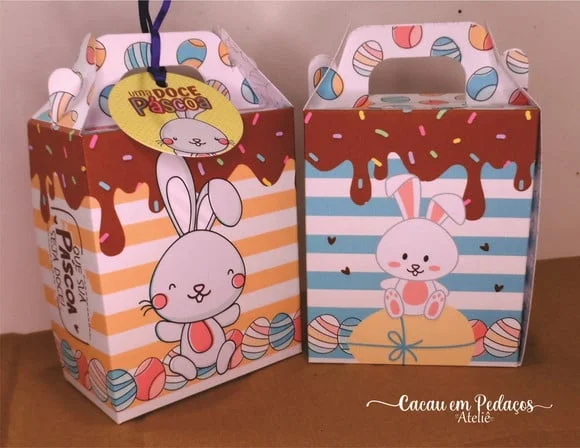 30 Caixas Maletinha para Doces Bombons Cookies Páscoa