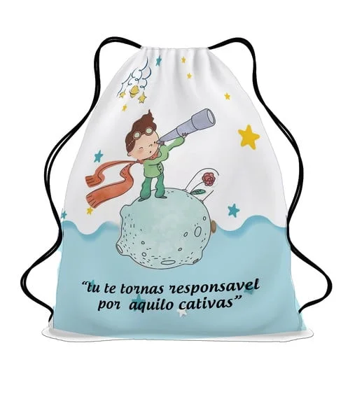 30 Lembrancinha Sacochila Mochila Pequeno Principe