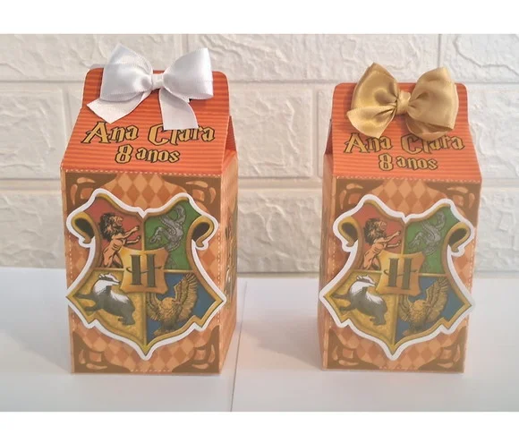 30 Lembrancinhas Harry Potter Caixa Milk Aniversário Festa