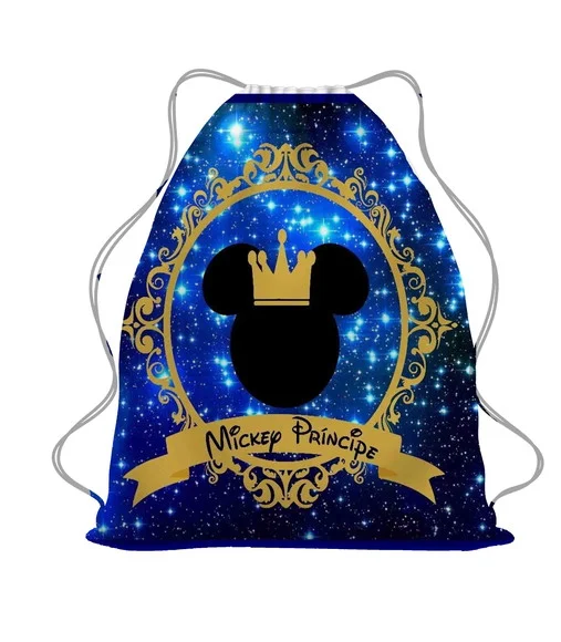 30 Mochila Saco Lembrancinha Mickey Príncipe