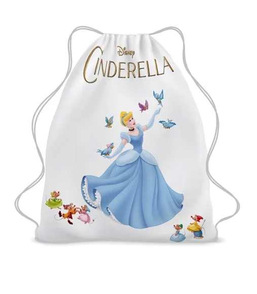 30 Mochila Sacochila Mochilinha Cinderela Personalizada
