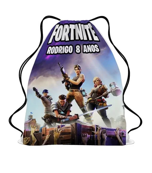 30 Mochila Sacochila Mochilinha Fortnite Game