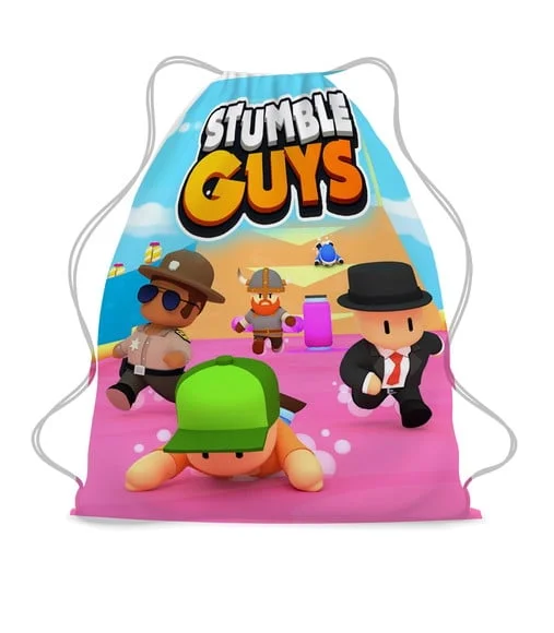 35 Lembrancinha Festa Sacochila Mochila Stumble Guys