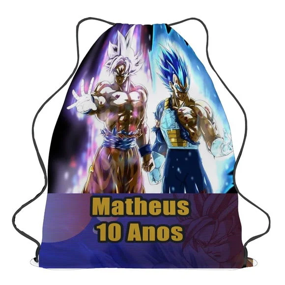 35 Mochila Sacochila Mochilinha Dragon Ball