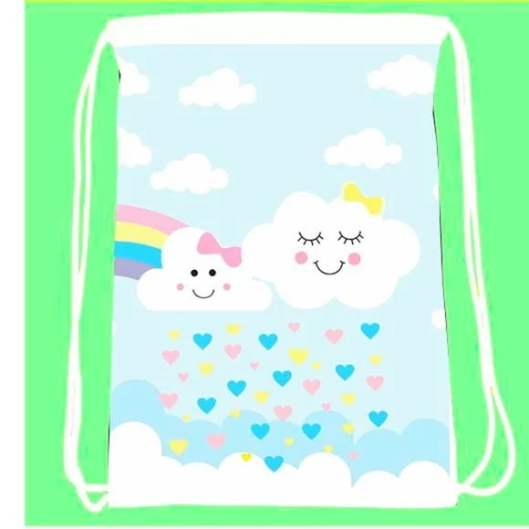 35 Mochila Sacochila Personalizada Chuva de Amor