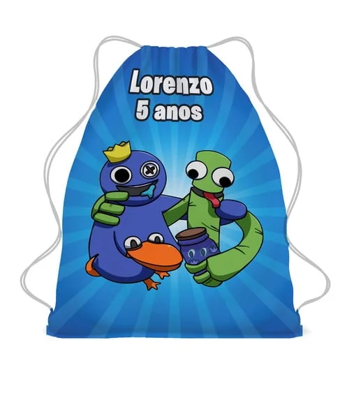 40 Lembrancinha Mochila Personalizada Ainbow Friends Roblox
