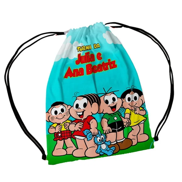 40 Lembrancinha Sacolinha Mochilinha Turma da Monica