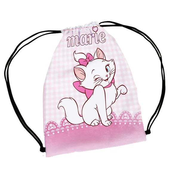 40 Mochila Saco Lembrancinha Gatinha Marie Personalizada