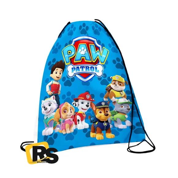40 Mochila Saco Patrulha Canina Personalizada