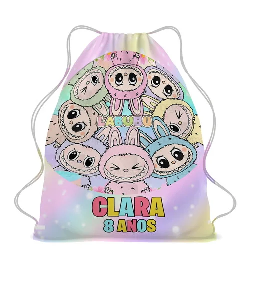 40 Mochila Saco Sacochila Lembrancinha Labubu