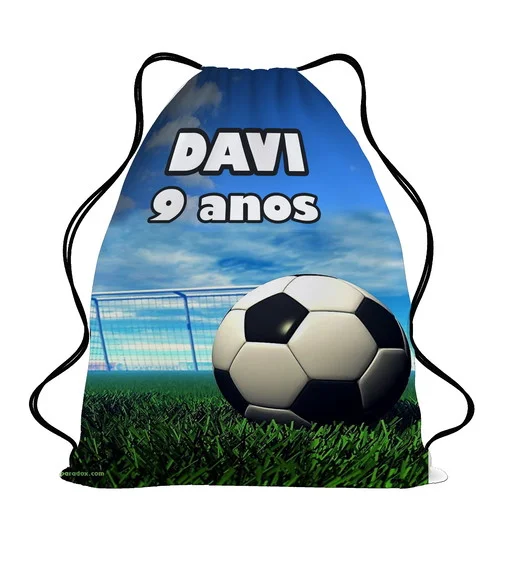 40 Mochila Sacochila Sacolinha Lembrancinha Futebol