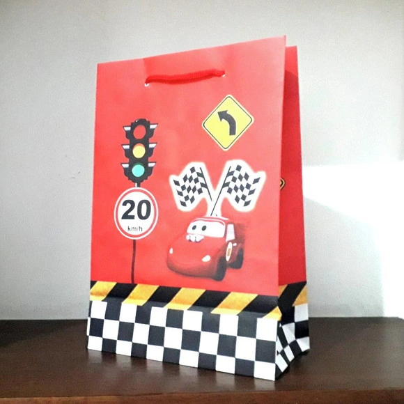 40 Sacola Surpresa Carros para Lembrancinha de Aniversário