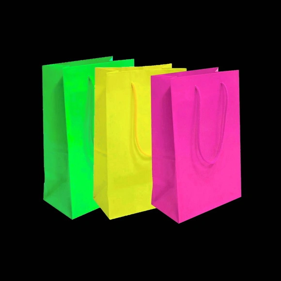 40 Sacolinha Surpresa Neon Para Festa Brilha Na Luz Negra