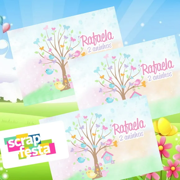 50 Adesivo Personalizado Retangular 6,5x9 Princesas Castelo