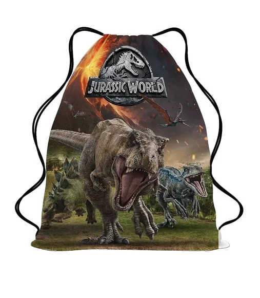 50 Bolsinha Sacochila Mochila Jurassic World Dinossauros