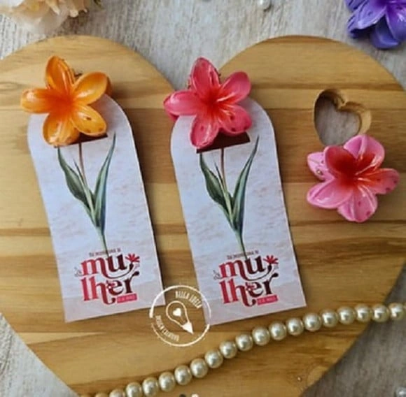 50 Cards para Presilha Dia das Mulheres