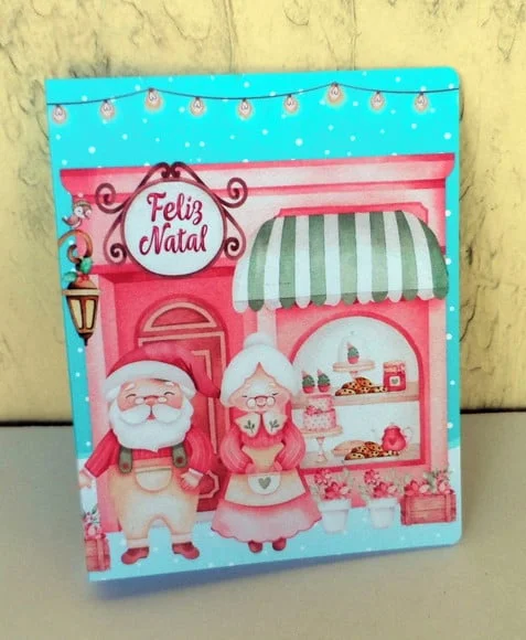 50 Cartão de Natal Card para Cookies Biscoitos Lembrancinha