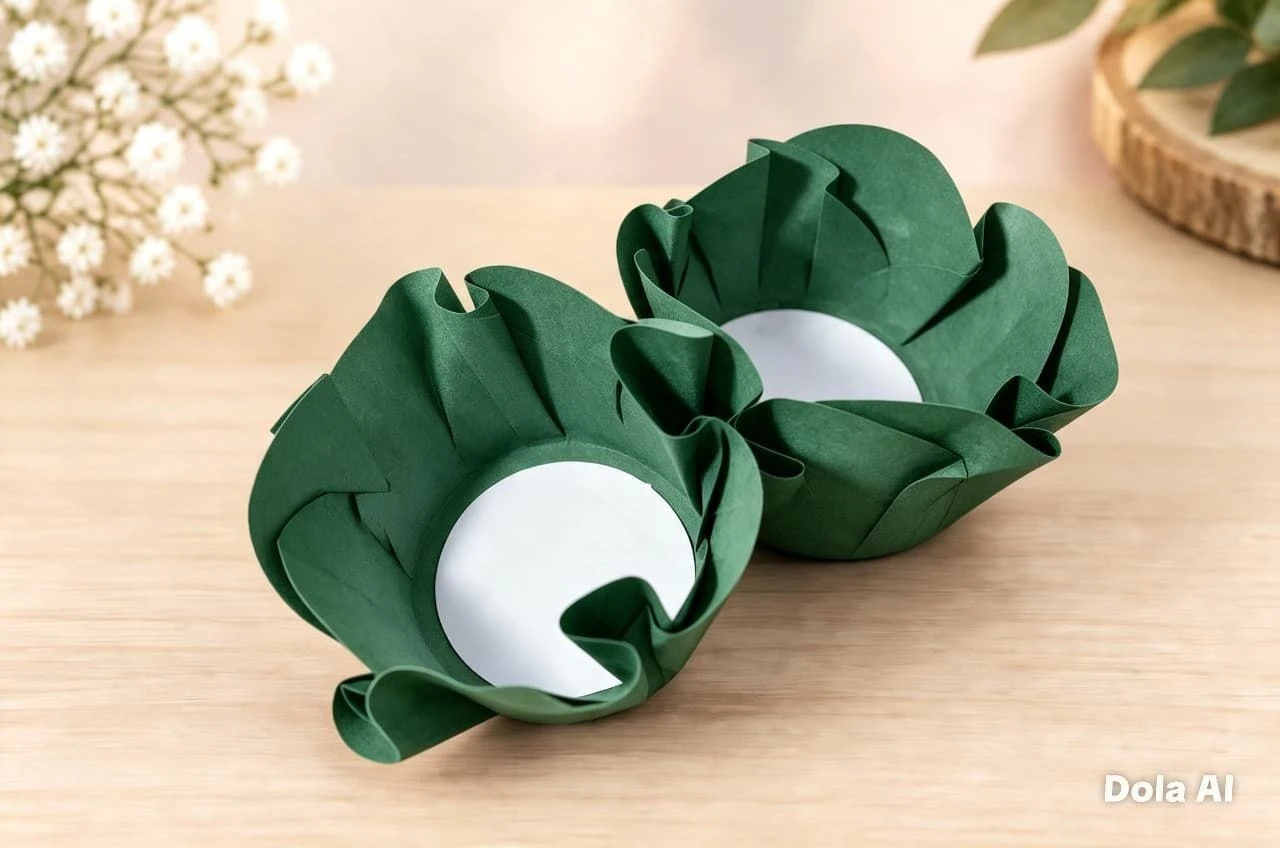 50 FORMINHAS VERDE PARA DOCINHOS