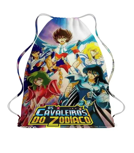 50 Lembrancinha Mochila Saco Cavaleiro do Zodíaco